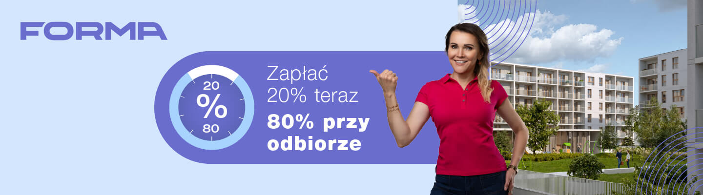 Osiedle Forma Elbląg - zapłać 20% teraz 80% przy odbiorze mieszkania