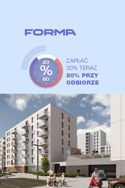 Wygodny harmonogram płatności 20% / 80%