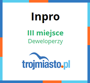 INPRO SA - 3 miejsce w rankingu deweloperów serwisu trojmiasto.pl