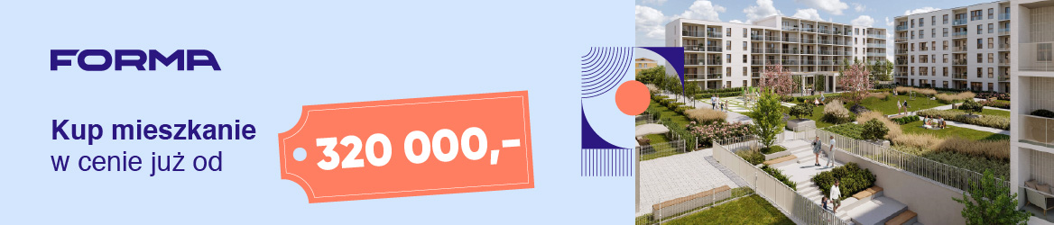 Kup mieszkanie w cenie już od 320 000 zł brutto na osiedlu Forma w Elblągu