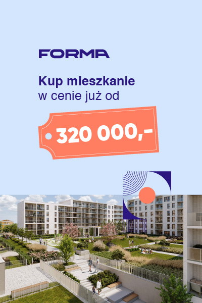 Kup mieszkanie w cenie już od 320 000 zł brutto na osiedlu Forma w Elblągu