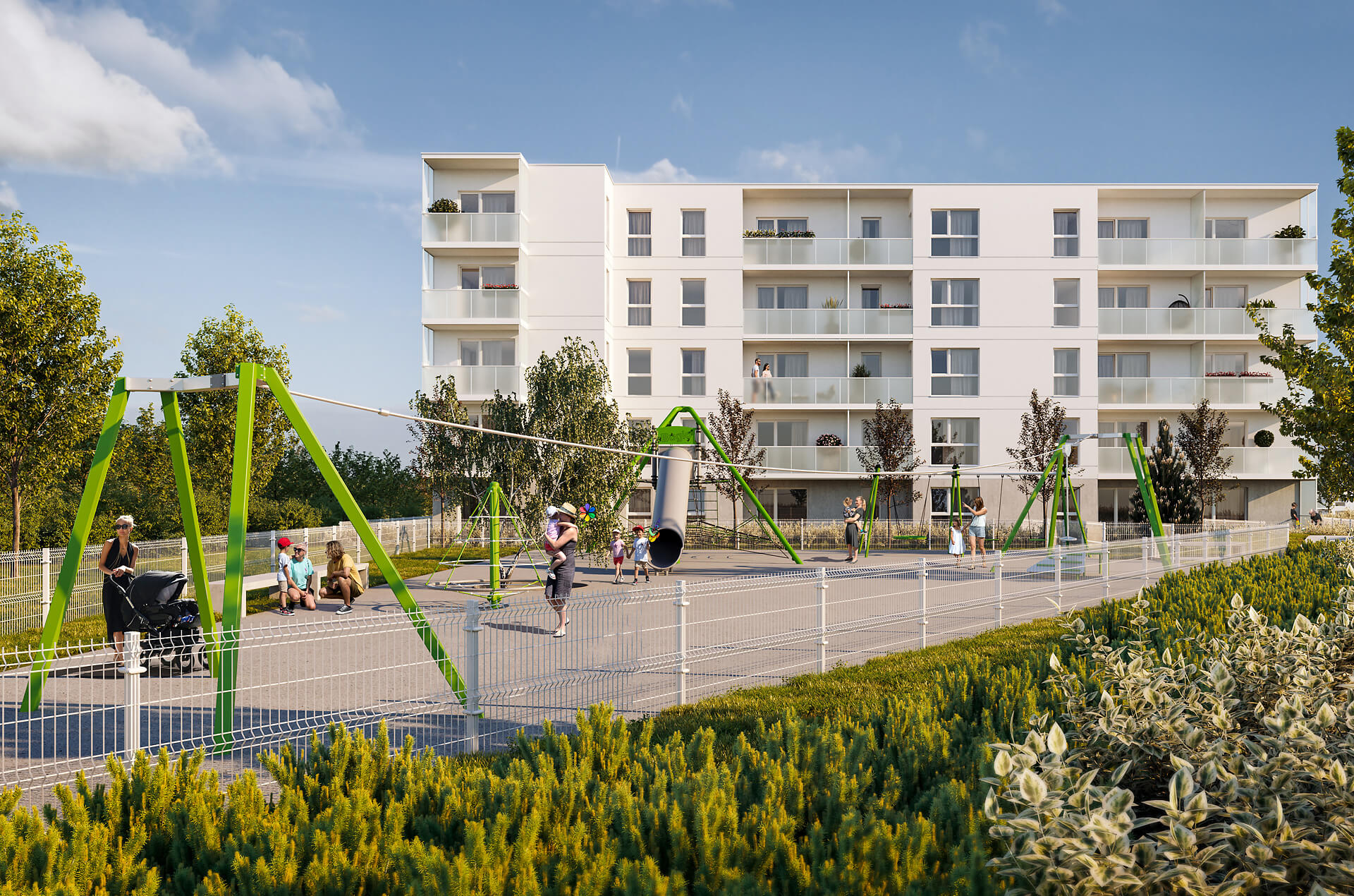 Plac zabaw z tyrolką - realizacja w ramach etapu III