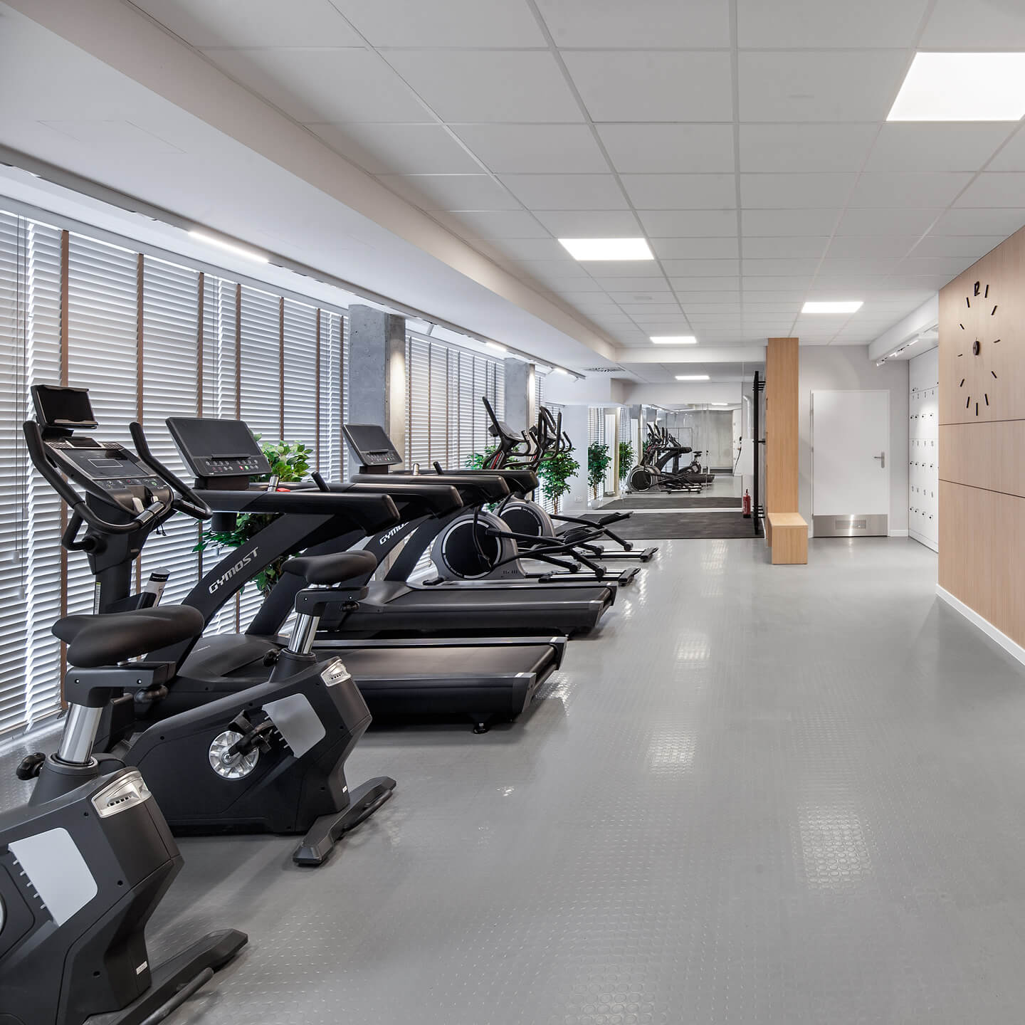 Strefa fitness o łącznej powierzchni 150 m2