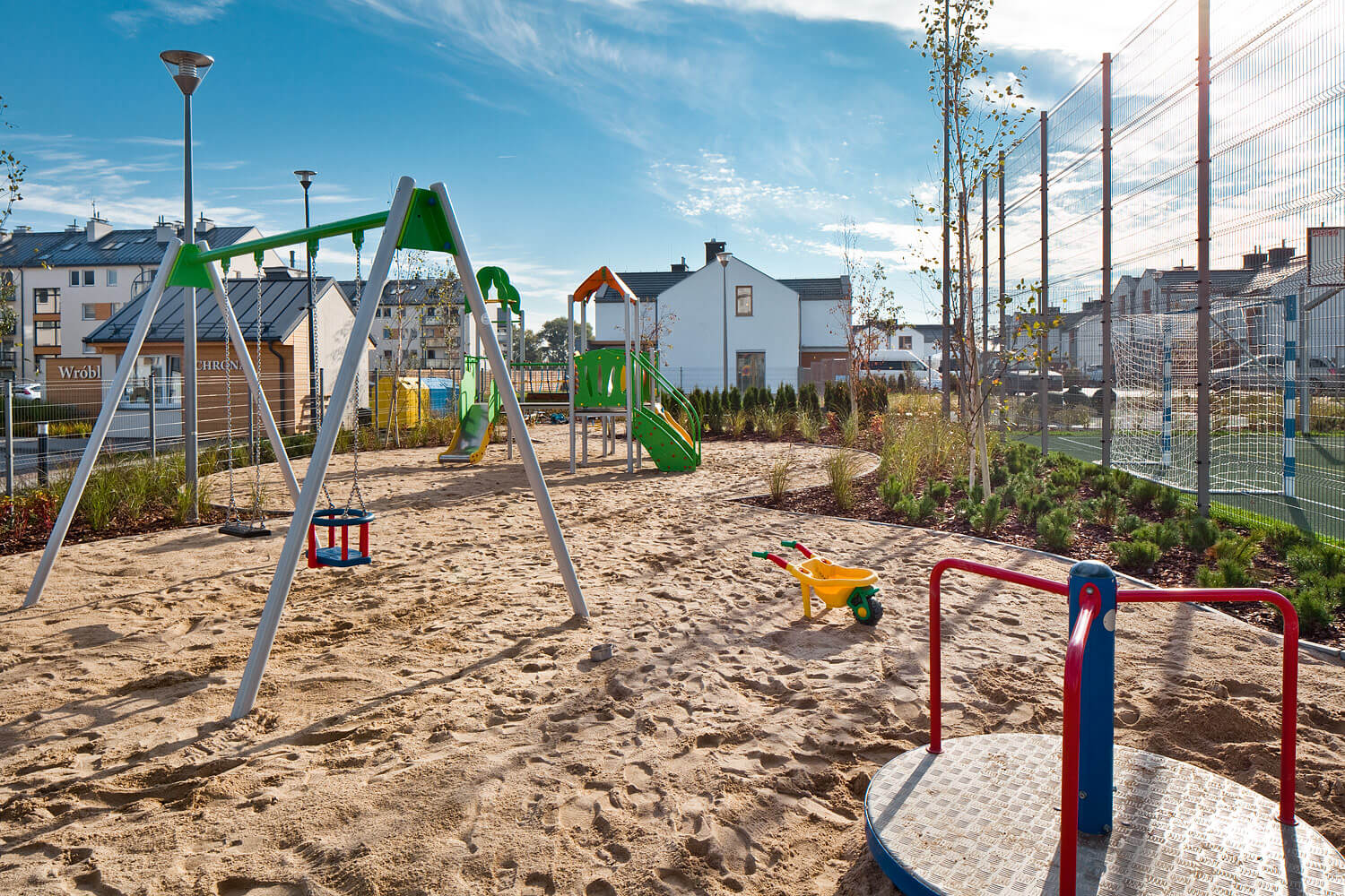 plac zabaw na osiedlu Wróbla Staw w Gdańsku