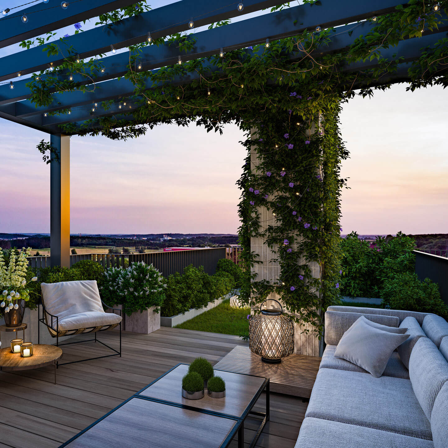 Wizualizacja ma charakter poglądowy. Wyposażanie ogródka nie wchodzi w cenę lokalu.